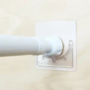 못없이 압축봉 걸이 커튼봉 고정 브라켓 홀더 2P