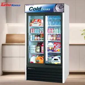 업소용음료수냉장고 냉장쇼케이스 주류냉장고 야채 과일 진열 음료 터보에어 950L 최신형