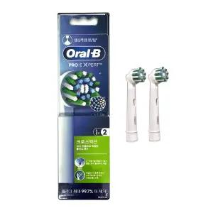 오랄비 전동칫솔 교체용 칫솔모 크로스액션 화이트 2개입 dm
