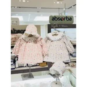 [압소바](대구신세계)(압소바 26년S/S임신출산축하쌍둥이선물)트라이 우주복+보넷 2벌세트(A1122303AC)L...