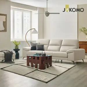 [롯데백화점]자코모 드로우 3.5인 천연면피 소가죽 소파+스툴