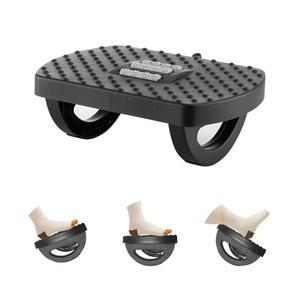 카사제니스 언더 데스크 풋레스트, 직장 내 데스크용 사무실 책상용 인체공학적 풋 스툴, 마사지 롤러 및 휴대용 손잡이가 있는 작은 흔들기 가정용 레그레스트