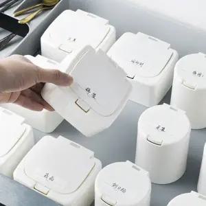 ( )원터치 면봉 화장솜 보관함 정리함 원형 RD 10368