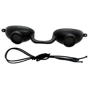 슈퍼 서니즈 에보 유연 태닝 침대 고글 UV 눈 보호 블랙 글래스 FDA 준수