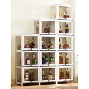 양주진열장 술장식장 위스키장 원목 폭33 투명장식장 와인 수납장 담금주 인테리어