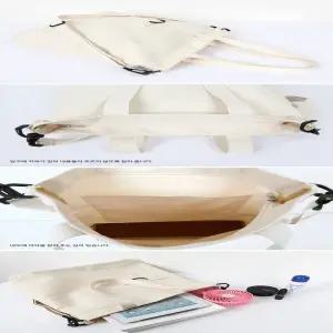 학원가방으로딱 탄탄한면소재 블랙에코크로스백