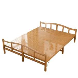 넓은공간 분리 원목바퀴 파티션 프레임 침대프레임 침대 접이식 싱글 더블
