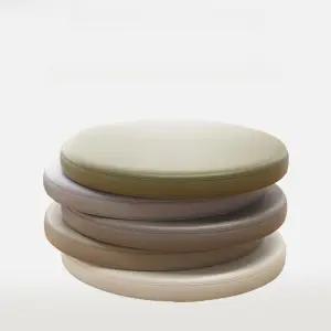 메모리폼 가죽 원형 쿠션 카페 방석 휴대용 업소용 패턴 식탁 진한 대형 식