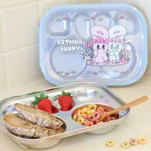 6구 식판 도시락 2종 유치원식판