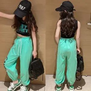 삐삐네옷가게 주니어 여아 여름 상하복 셋 티셔츠 반팔 반바지 크롭 그래피티 댄서룩 초등학생 데일리룩 94