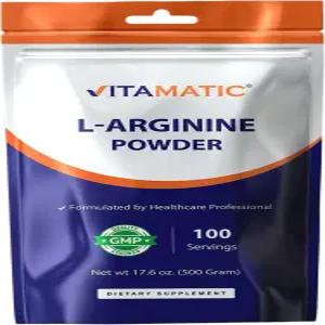 비타민 L-아르기닌 순수 분말 500그램 무향 비 GMO 텐 프리 첨가물 없음 1회 제공량 5000mg 100인분