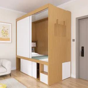 일체형 침대 옷장 수납장 칸막이 원룸 기숙사 벙커