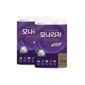 모나리자 보타닉포레 프레스티지 3겹 화장지 40M 30롤 x 2개 두루마리 휴지