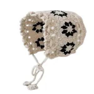 뜨개질 니트 두건 여름모자 빅사이즈 버킷햇 소녀두건