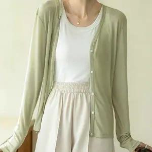 여름 QC38DC29 데일리룩 실내 추울때 얇은 가디건 여성 의류