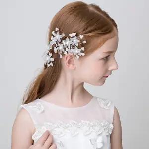 브이숍  (당일출고)진주꽃피스핀 혼주 올림머리 머리장식 한복 머리핀 피아노 연주회 셀프웨딩 세례 결혼식