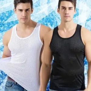 남자러닝 남성 데일리 편한 시원한 아이스 쿨 매쉬 런닝 나시