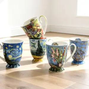 반고흐 명화 도자기 머그컵 5p세트 머그잔 커피잔 커피