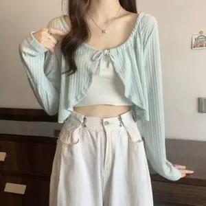 OSM-1006193 크롭 스트링 볼레로 가디건