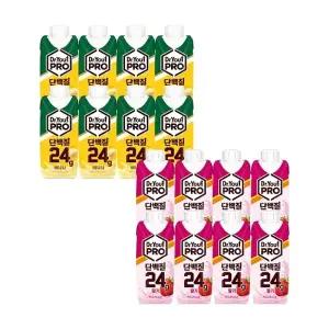 [오리온]닥터유 프로 단백질 드링크 바나나 250ml x8 + 딸기 250ml x8