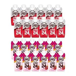 [오리온]닥터유 프로 단백질 드링크 초코 250ml x12 + 딸기 250ml x12