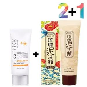 법 폼 썬 클렌징 끈적임 진흙 선 지우는 크림 없는 시카 머드