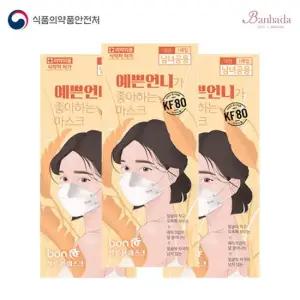 아트박스 언니에반하다 블루본 KF80 예쁜언니가 좋아하는 마스크 대형 50매