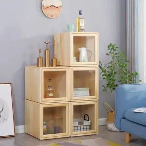 슬라이딩 도어형 공간 펠리컨 우드 자작나무