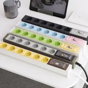 스윗홈 뉴잇 누전차단 고용량 알루미늄 납작 국산 멀티탭 6구 1.5m / 컴퓨터 산업용 안전 서버탭 에어컨