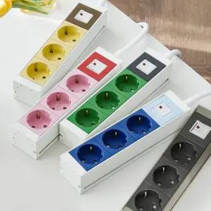 스윗홈 뉴잇 고용량 국산 알루미늄 납작 멀티탭 과부하차단 3구 3m / 컴퓨터 산업용 안전 서버탭 에어컨