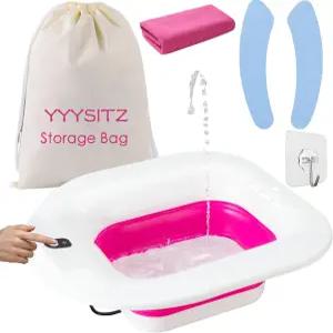 와이시츠 좌욕탕 치질용 전기 변기용 여성용 산후조리용 팬 요니 고관절 욕조 좌욕 소크 솔트 질 세척 볼