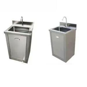 스텐 손세정대 탕비실 세면대 세면기 스테인리스 싱글 좌석 500x420x880 캐비닛