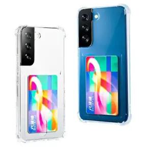 유니블링 갤럭시 s22 슬림 카드 수납 클리어 투명 젤리 케이스