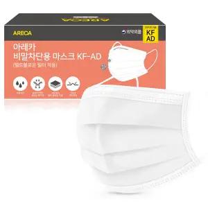 TV홈쇼핑대란 국산 아레카 KF-AD 마스크 300매 비말차단 MB필터 식약처허가 대형