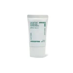 이니스프리 유브이액티브 포어리스 선스크린 50ml 마스트팩 uv 워터프루프 찜질 포어리스 썬크림 선크림