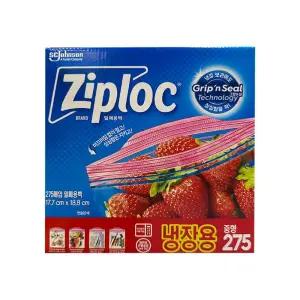 지퍼락 코스트코 ziploc 스마트지퍼백 중형 냉장용 275매 1개