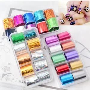 네일필름 스티커 셀프 젤네일아트 전사필름 데코파츠 10종세트