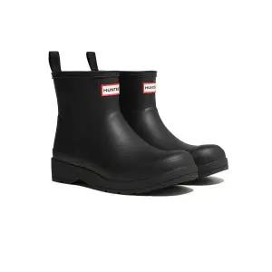 HUNTER UNISEX 플레이 헌터 도트 프린트 백스트랩 숏 레인부츠 - 블랙 UFS4006RMABLK 176166