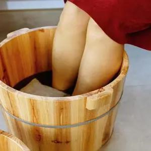 편백 족욕통 대나무 가정용 족탕기 힐링 스파 발마사지 욕조 우드