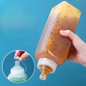 식당 대용량 소스통 스퀴즈통 스퀴즈 소스용기 가게 투명 소스병