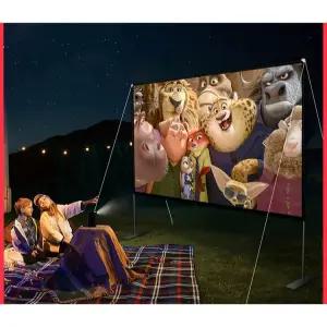 야외 프로젝터스크린 캠핑 빔스크린 영화감상 대형 천막형 차박 테라스 이동식
