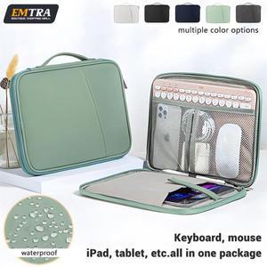 EMTRA 타블렛 핸드백 iPad Mini 6 케이스 Air 4 5 Pro 11 12.9 XiaoMi 10 kindle 충격 방지 파우치 용 7th/