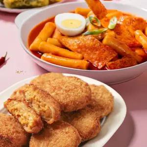 [33떡볶이] 오리지널 떡볶이 566g 2팩 +고로케 4개