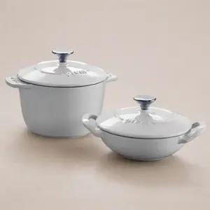 프렘 라이트 그레이 16cm무쇠냄비 2종 (택1)