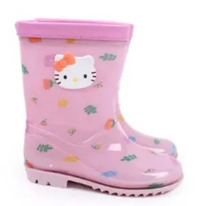 여아 키티 핑크 장화 아동레인부츠