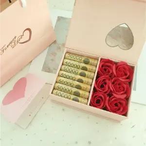 럭셔리 장미 비누꽃 용돈박스 주얼리선물상자 연인 부모님 선물
