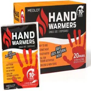 메들롯 손난로 - 20/40 쌍 오래 지속되고 안전한 천연 무취 공기 활성화 워머 최대 10시간의 열