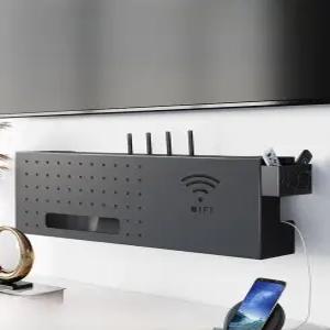 공유기정리함 셋탑박스수납 케이블정리 벽걸이수납함 콘센트가리개 모던인테리어