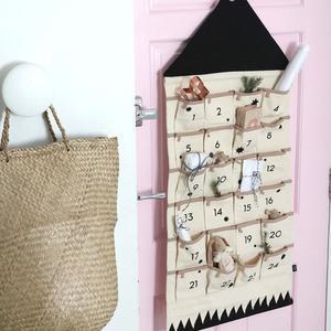 어드벤처포켓 패브릭 달력 만년달력 블라인드 선물 가방 장 24일 트리 파티 DIY