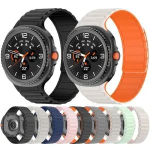 갤럭시워치8 양면 스트랩 마그네틱 실리콘 스포츠밴드 일체형 40mm 44mm 호환